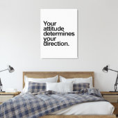 Je Attitude Bepaalt Je Richting Canvas Afdruk (Insitu (Slaapkamer))
