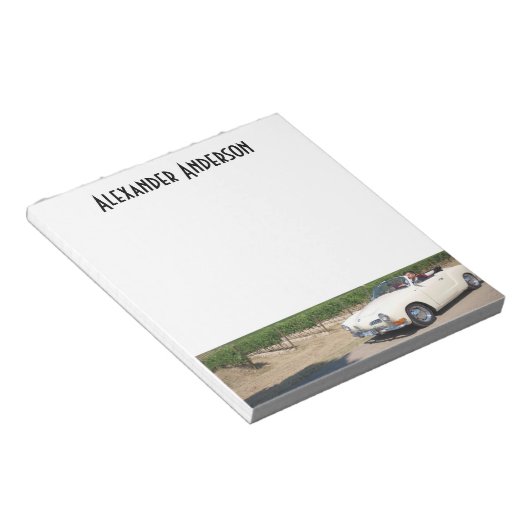 Je auto- en aangepaste naam notitieblok (Schuin)