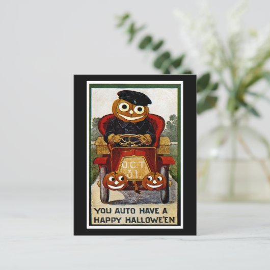 Je auto heeft een Happy Halloween Briefkaart