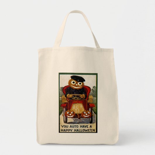 Je auto heeft een Happy Halloween Tote Bag (Voorkant)