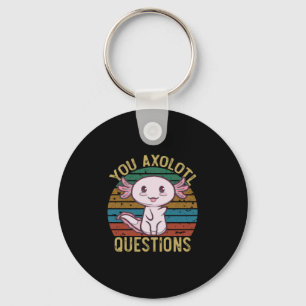 Je Axolotl Vragen Retro 90s Grappige Axolotl Sleutelhanger