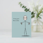 Je baas is klote briefkaart (Staand voorkant)