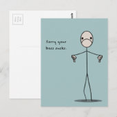 Je baas is klote briefkaart (Voorkant / Achterkant)