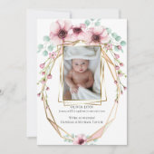 Je Baby foto van Fresh Spring Flowers en Foliage Kaart (Voorkant)