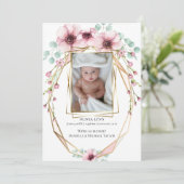Je Baby foto van Fresh Spring Flowers en Foliage Kaart (Staand voorkant)