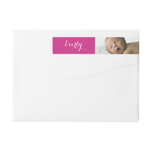 Je babymeisje foto roze retouradres