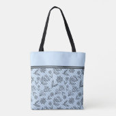 Je baby's roet Prints in blauw Tote Bag (Achterkant)
