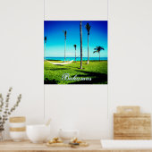 Je Bahamastekst aanpassen Poster (Keuken)