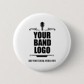 Je band Logo Ronde Button 5,7 Cm (Voorkant)