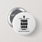 Je band Logo Ronde Button 5,7 Cm (Voorkant /achterkant)