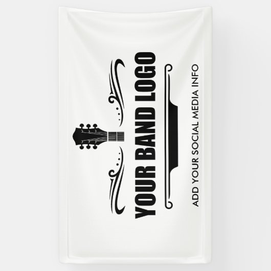 Je band Logo Spandoek (Verticaal)