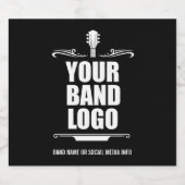 Je bandlogo - kies je achtergrondkleur bier etiket (Enkel label)