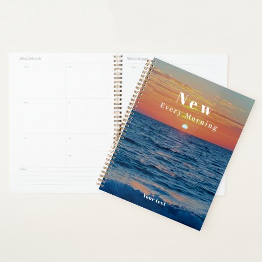 Je barmhartigheden zijn elke ochtend nieuw planner (Display)