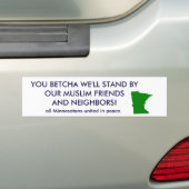 JE BECHA, WE ZULLEN OPSTAND. BUMPERSTICKER (Op auto)