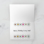 ** JE BEDOEL DE WERELD VOOR MIJ ** DE VERJAARDAG V KAART (Binnen)