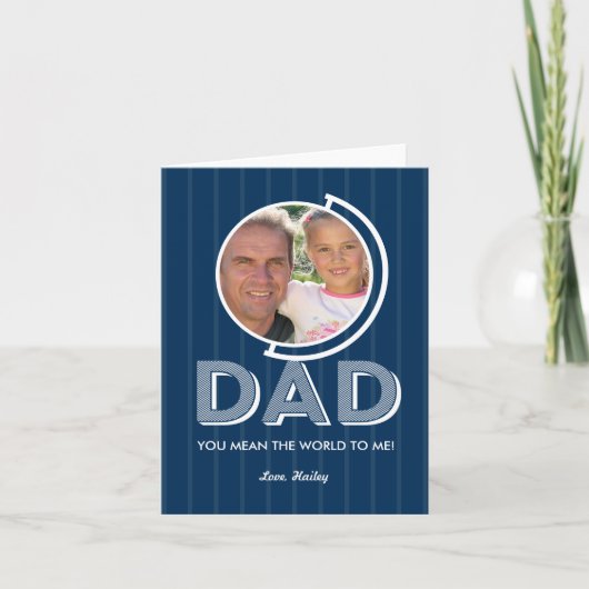 Je bedoelt de World Fathers Day Photo Card Kaart (Voorkant)