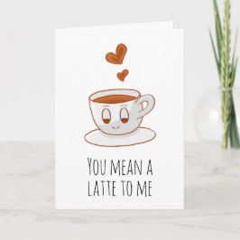 Je bedoelt een latte voor mij koffie grappig ik ho kaart