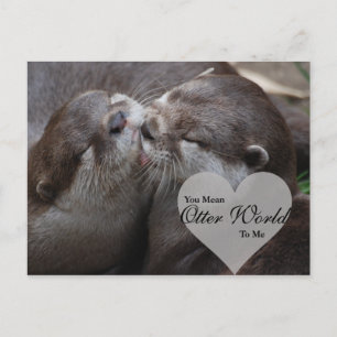 Je bedoelt een otterwereld voor mij, otters houden briefkaart