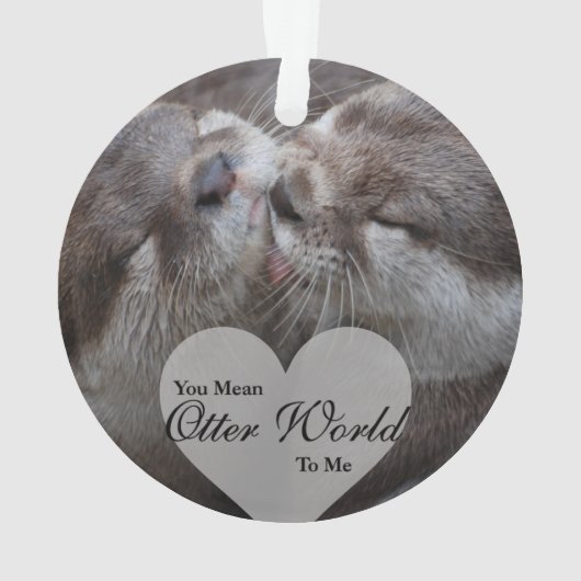 Je bedoelt een otterwereld voor mij, otters houden ornament (achterkant)