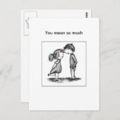 Je bedoelt zoveel. briefkaart (Voorkant / Achterkant)