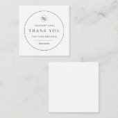 Je bedrijf bedankt je klassieke briefkaart (Voorkant / Achterkant)