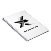 JE BEDRIJF LOGO, gepersonaliseerd. Notitieboek (Rechterzijde)