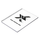 JE BEDRIJF LOGO, gepersonaliseerd. Notitieboek (Linkerzijde)