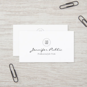 Je bedrijf Logo hier Modern Elegant Trendy Visitekaartje