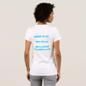 Je bedrijf promoten in combinatie - Gepersonalisee T-shirt (Achterkant volledig)