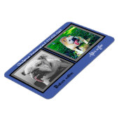 Je bedrijfsnaam, grappige bulldog magneet (Linkerzijde)