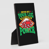 Je been bij het afspelen van poker fotoplaat (Zijkant)