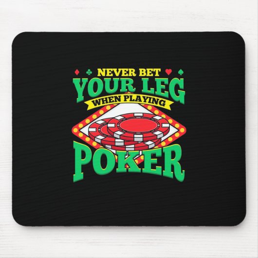 Je been bij het afspelen van poker muismat (Voorkant)
