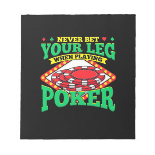 Je Been Bij Poker Notitieblok