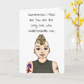 Je begrijpt me | Pop Art Kaart (Gele Bloem)