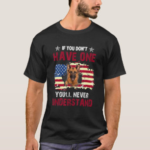 Je begrijpt nooit de Duitse Shepherd Usa Dog T-shirt