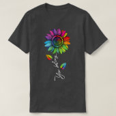 Je behoort tot LGBTQ+ Rainbow Gay Pride Sunflower T-shirt (Design voorkant)
