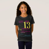 Je bent 13 officiële tiener T-Shirt voor meisjes (Voorkant volledig)