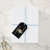 Je bent 2 Aardig, Slecht tot op het Bot Verjaardag Cadeaulabel (Met Touw)