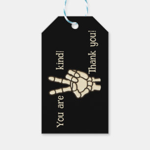 Je bent 2 Kind, Bad 2 de Bone Verjaardag Dank U Cadeaulabel