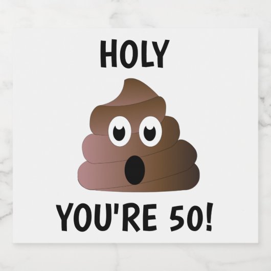 JE BENT 50 BIER ETIKET (Enkel label)