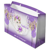 Je bent aan het lachen - Paars Groot Cadeauzakje (Achterkant Gekanteld)