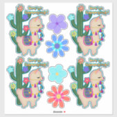 Je bent aan het lachen! | Schattige lammeren en bl Sticker (Vel)