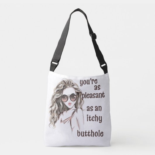 Je bent aangenaam crossbody tas (Voorkant)