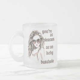 Je bent aangenaam matglas koffiemok