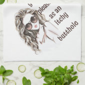 Je bent aangenaam theedoek (Gevouwen)