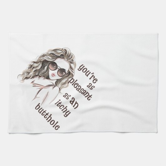 Je bent aangenaam theedoek (Horizontaal)