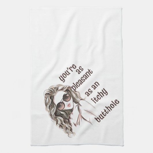 Je bent aangenaam theedoek (Verticaal)