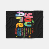 Je Bent Aardig Dapper Sluwe Shirt Fleece Deken (Voorkant (Horizontaal))