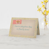 Je bent adoptiedag kaart (Gele Bloem)