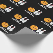 Je bent Adora-Bowl Funny Bowling Pun Dark BG Cadeaupapier (Hoek)